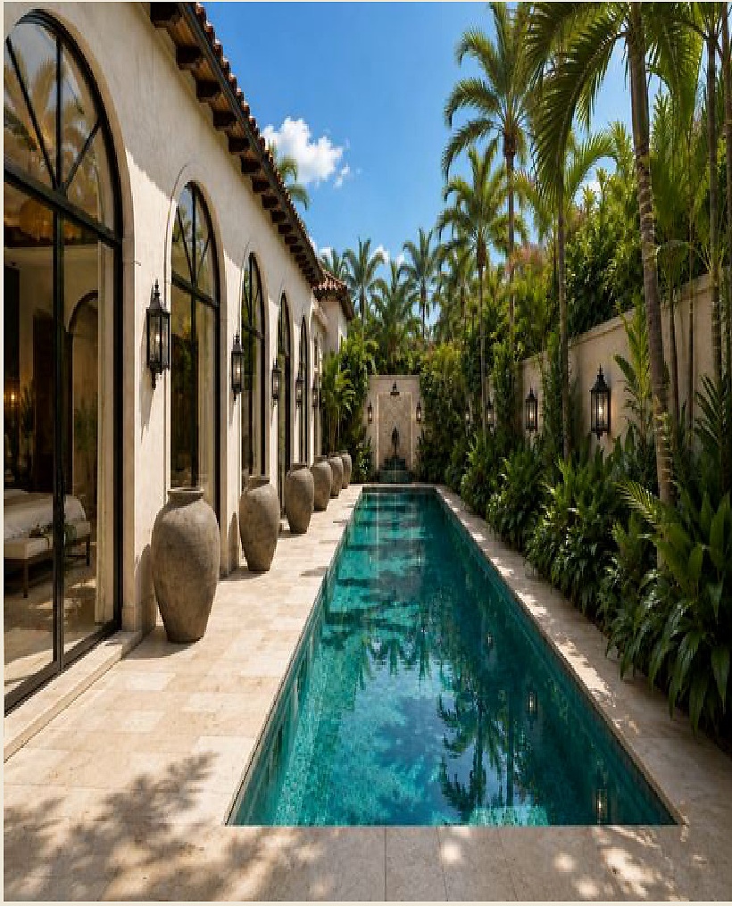 KOYA long private pool beside the primary suite